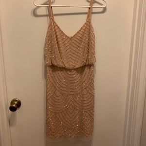 Adrianna Papell Blush blouson dress